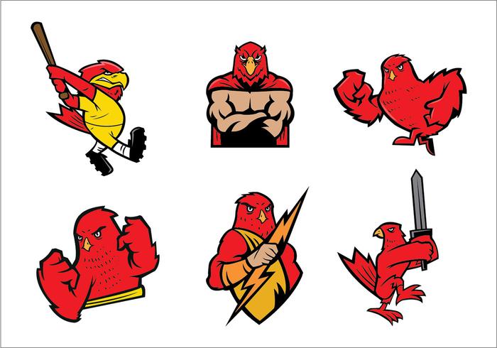 Free Falcons Logo Vector Set
