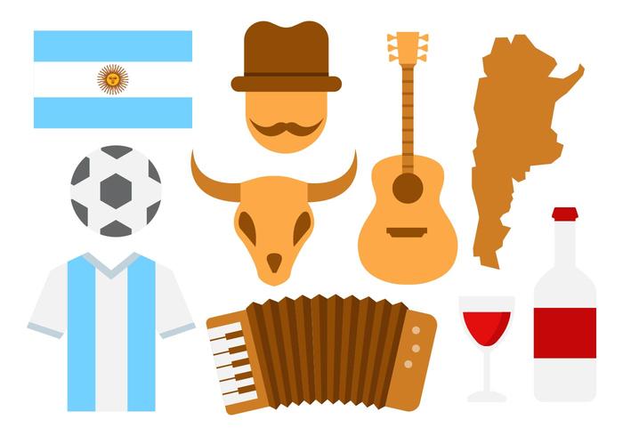 Argentina Icons Vector