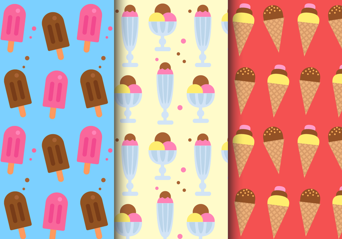Free Ice Cream Pattern vector