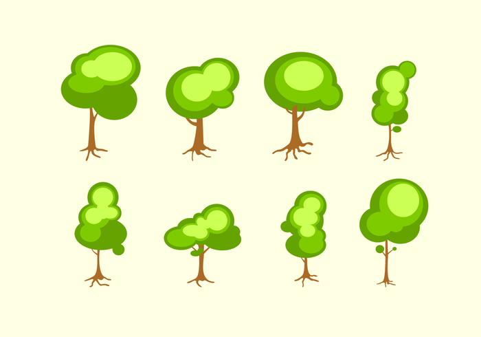 Bright Tree With Roots Free Vector Bright Tree With Roots Free Vector