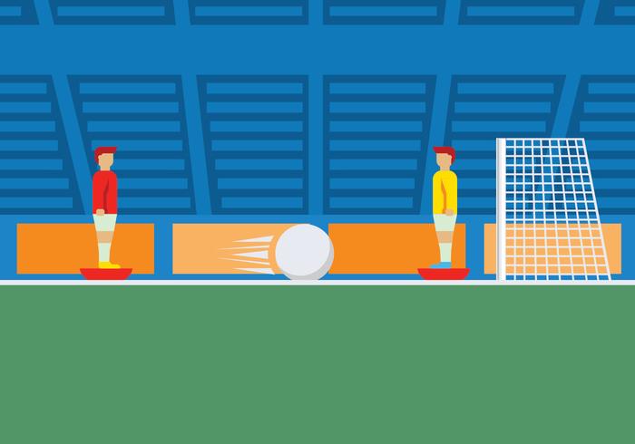 Subbuteo game illustration vector