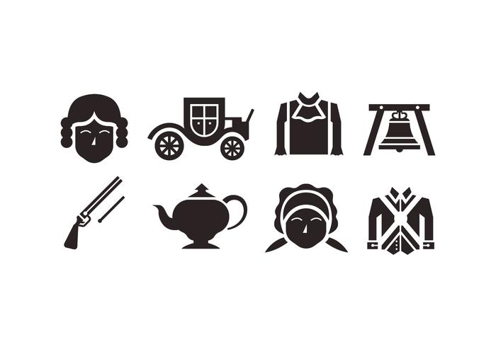 Colonial vector icons