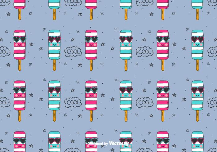 Cool Ice Cream Vector Pattern