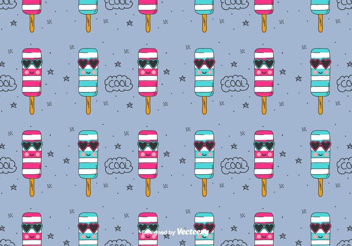 Cool Ice Cream Vector Pattern