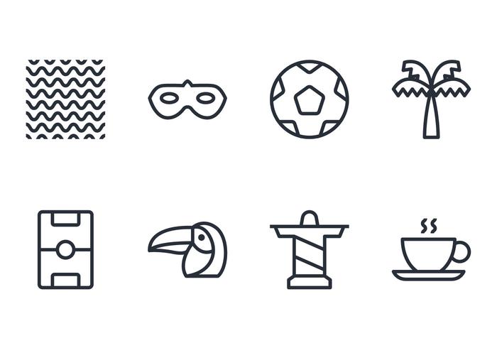 Brazil Line Icon Brazil Line Icon