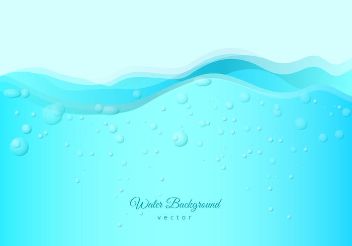 Free Water with Bubbles and Fizz Background vector