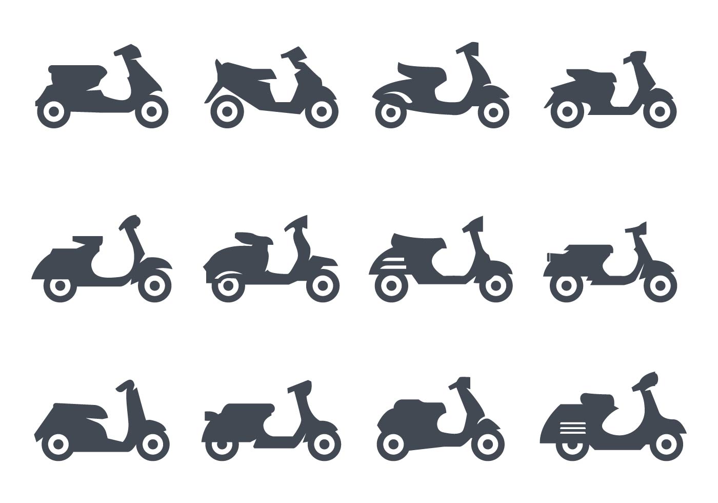 Download Scooter Icons Vector 147275 - Download Free Vectors ...
