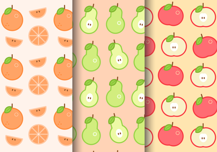 Free Summer Fruit Pattern vector