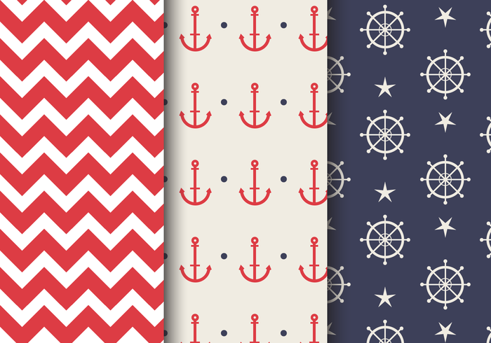 Free Sea Nautical Pattern vector