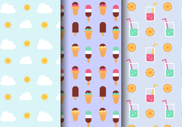 Free Summer Holiday Pattern vector