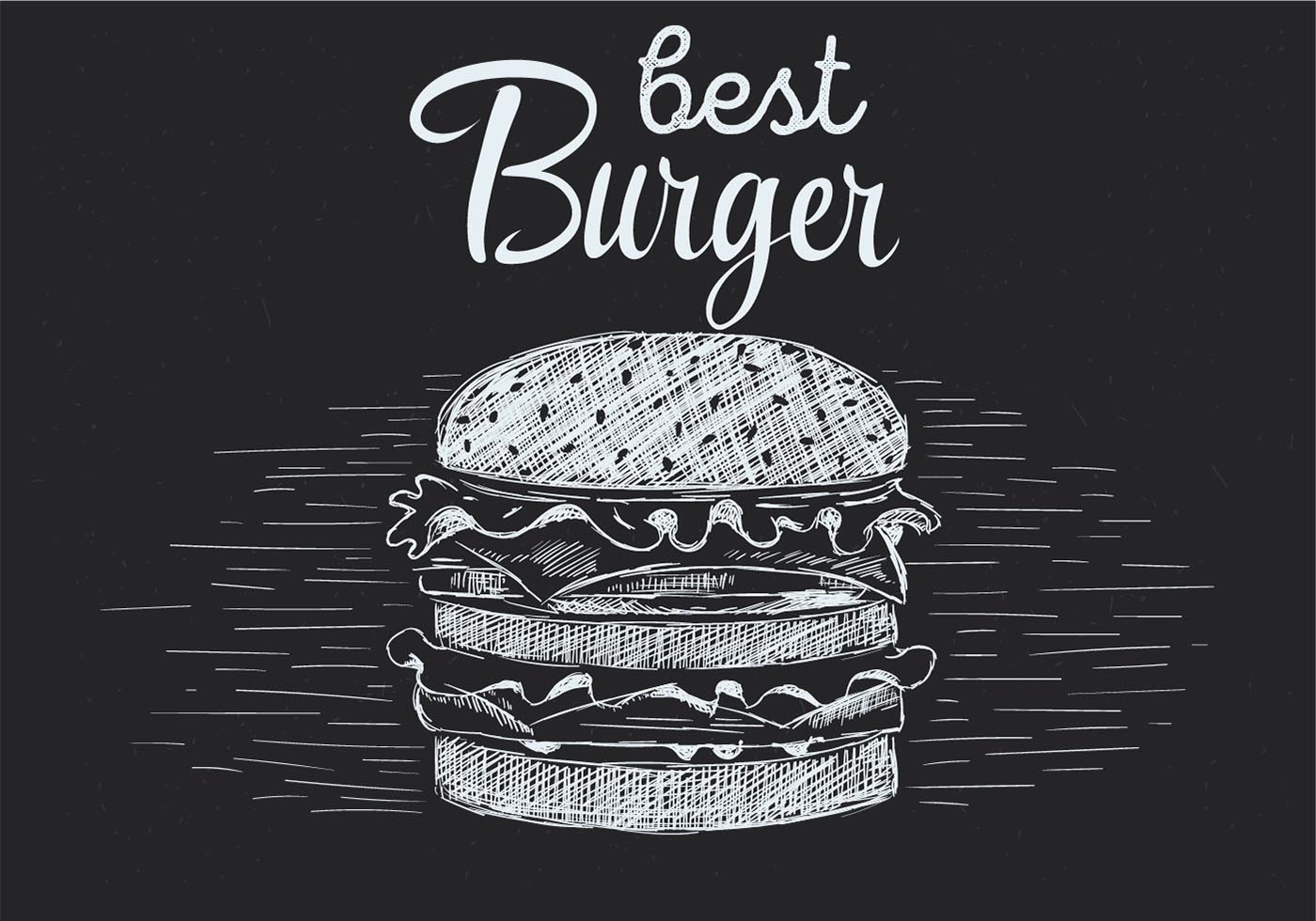 Hand Drawn Vector Burger Illustration - Download Free 