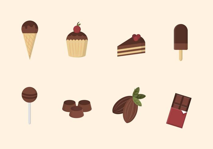 Flat Chocolate Vectors