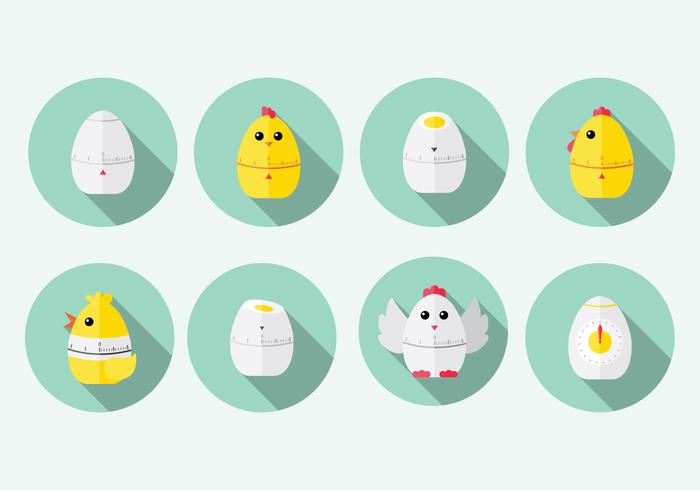 Chick Egg Timer Vector