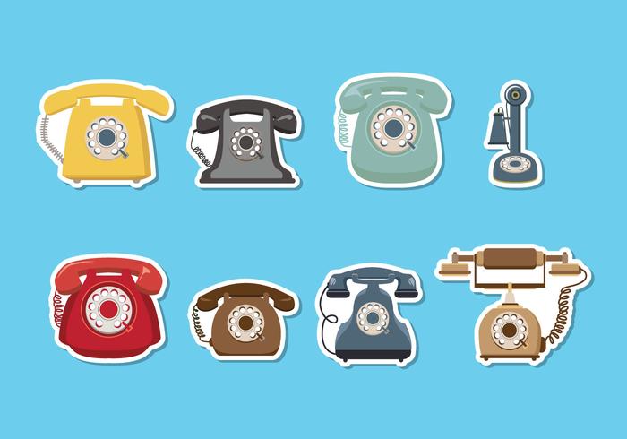 Retro Telephone Vector