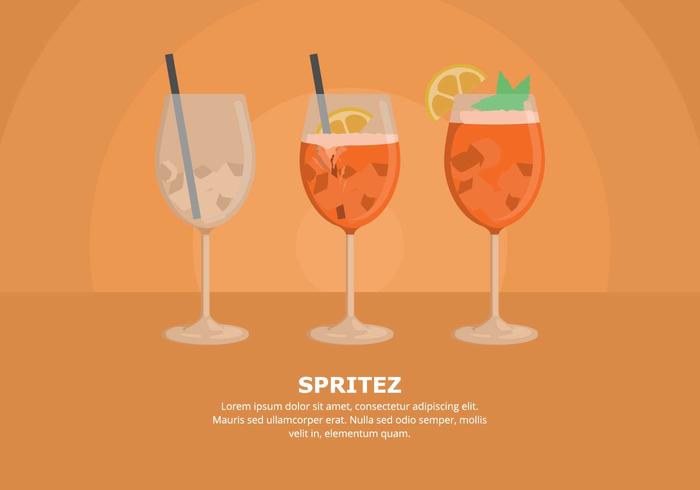 Ilustración Spritz vector