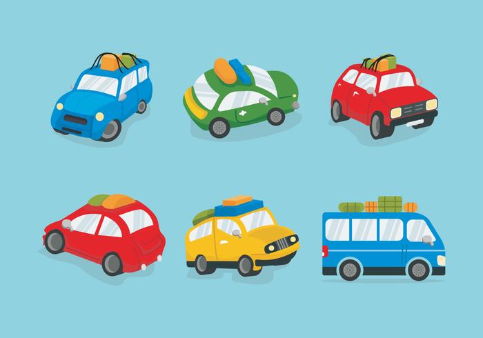 Colorido Carpool ilustración vectorial vector