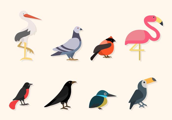 Flat Bird Vectors