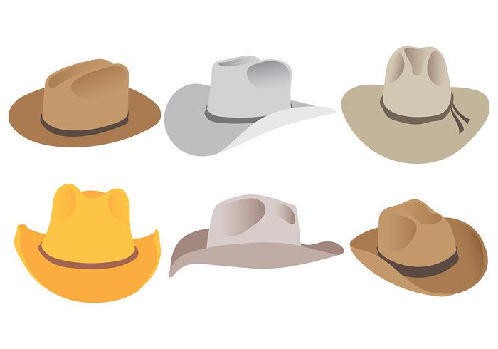 Gaucho Hats Icons Vector