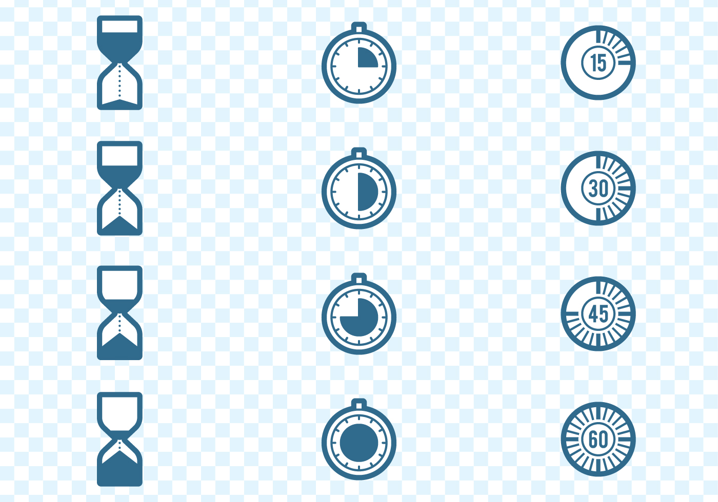 Timers Icons Set 147417 Vector Art at Vecteezy