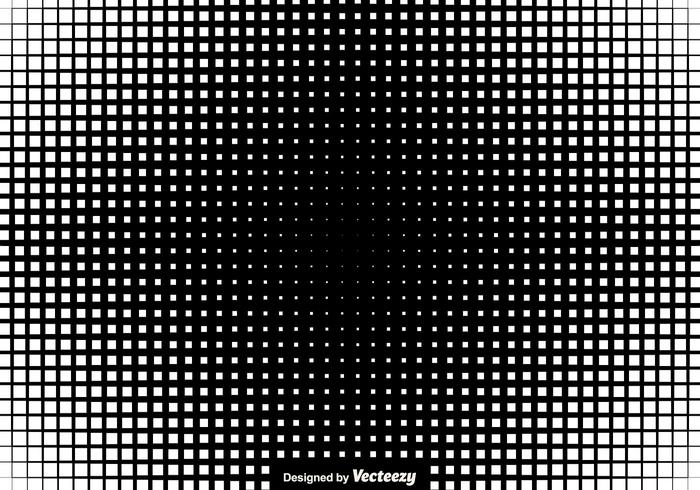 Halftone Squares Background Vector Illustration