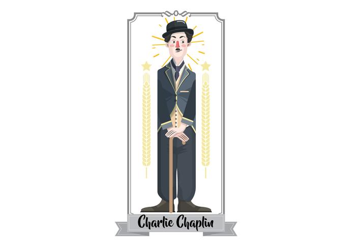 Ilustración vectorial Charlie Chaplin vector