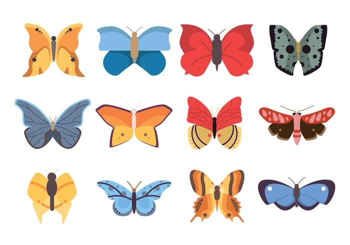 mariposas Icono vector