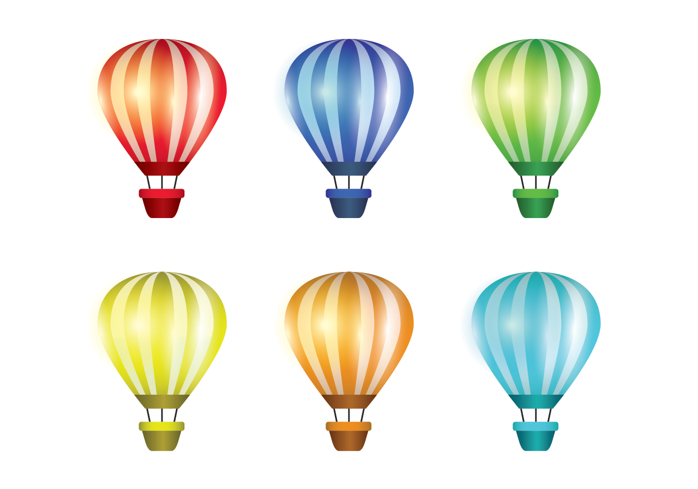 Download Hot Air Balloon Realistic Vector - Download Free Vectors ...