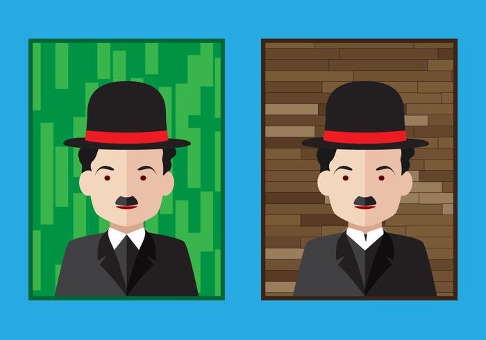 Los vectores Retrato Charlie Chaplin