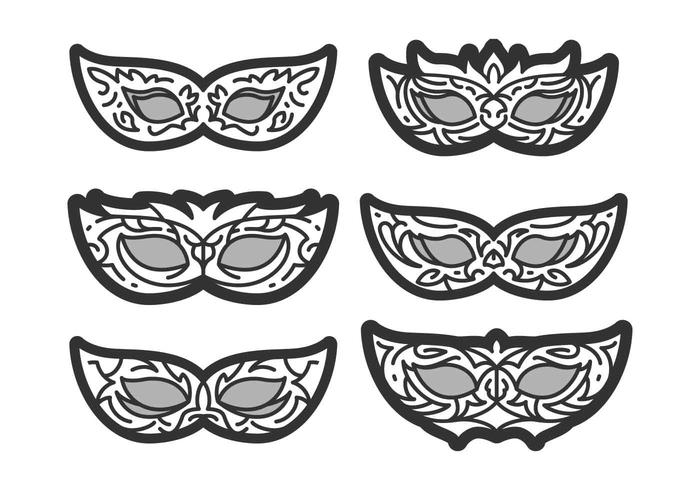 Free Unique Masquerade Ball Vectors