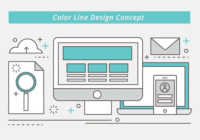 Ilustración libre plana lineal vectorial vector