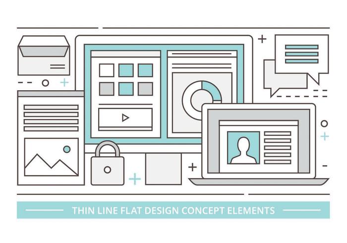 Free Linear Vector Design Illustration