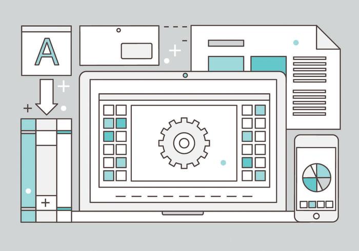 Free Linear Vector Digital Media Illustration