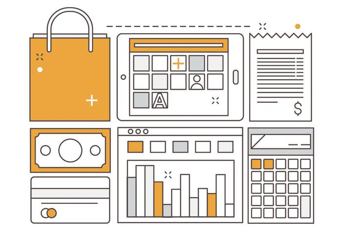 Free Linear Vector Business Elements Free Linear Vector Business Elements