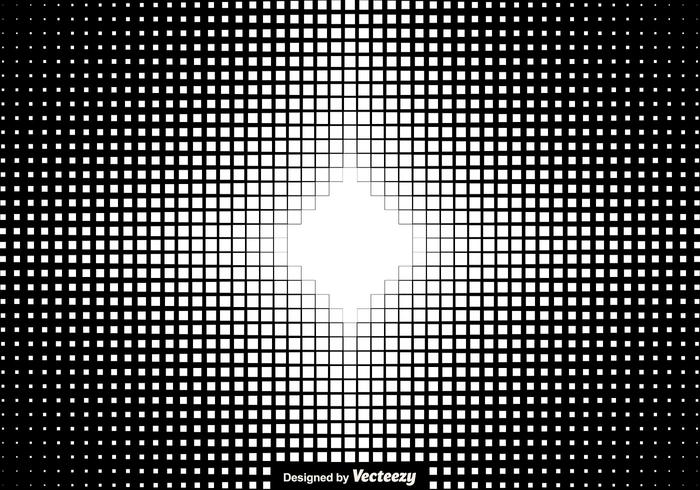 Halftone Squares Background Vector Illustration