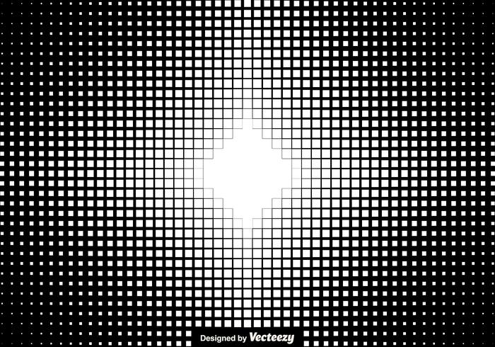 Halftone Squares Background Vector Illustration