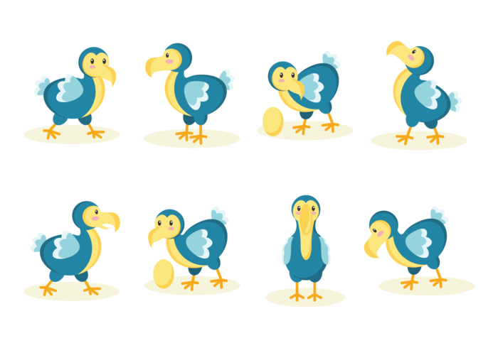 Vector de dibujos animados dodo