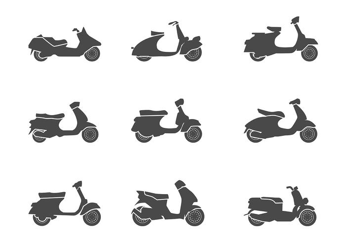 Vespa del vector del icono