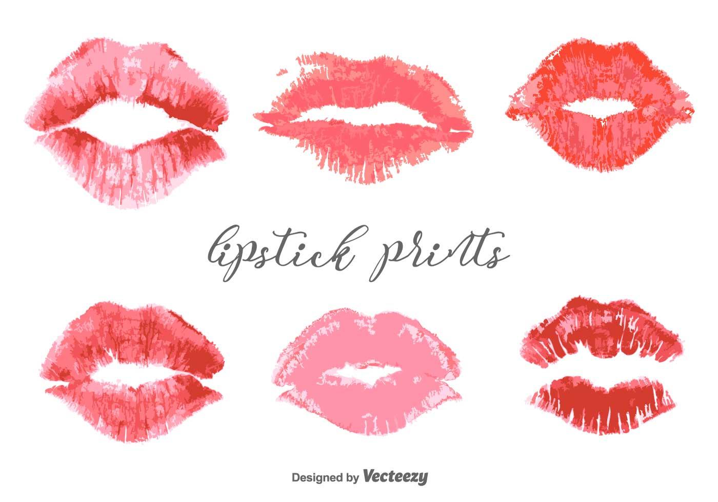 Vector Lipstick Prints Set 147606 Vector Art at Vecteezy