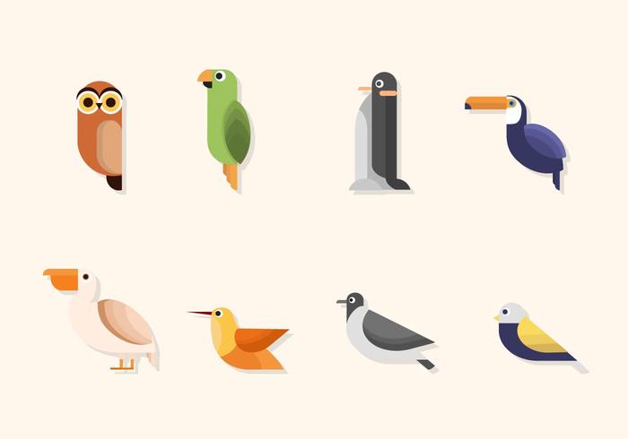 Flat Bird Vectors