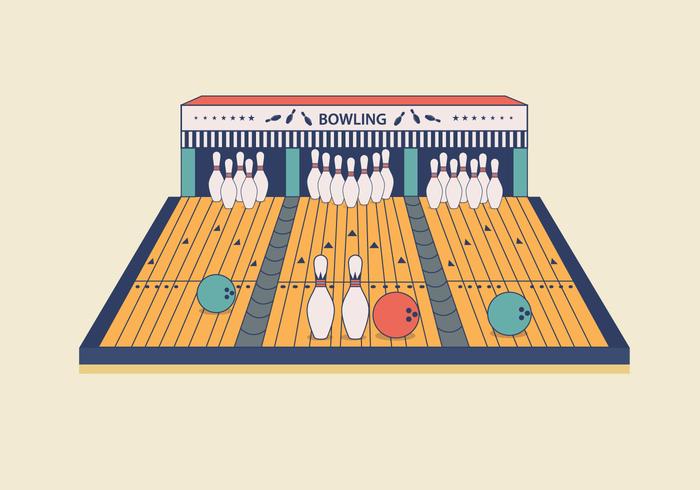 Bowling Lane Vector