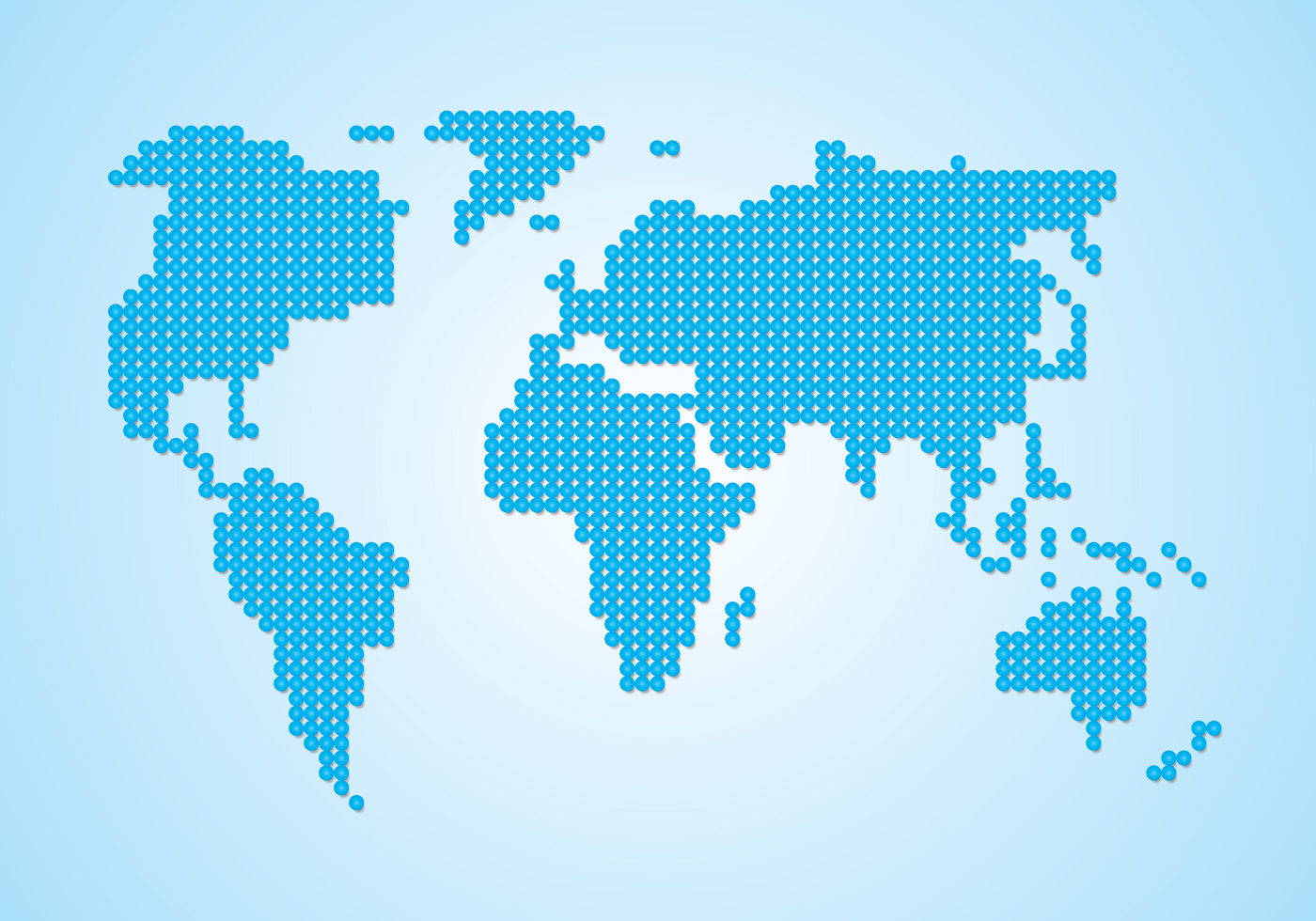 Dot World Map 147663 Vector Art - Vector Dot World Map