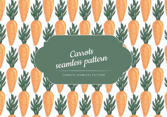 Vector Hand Drawn Carrots Pattern