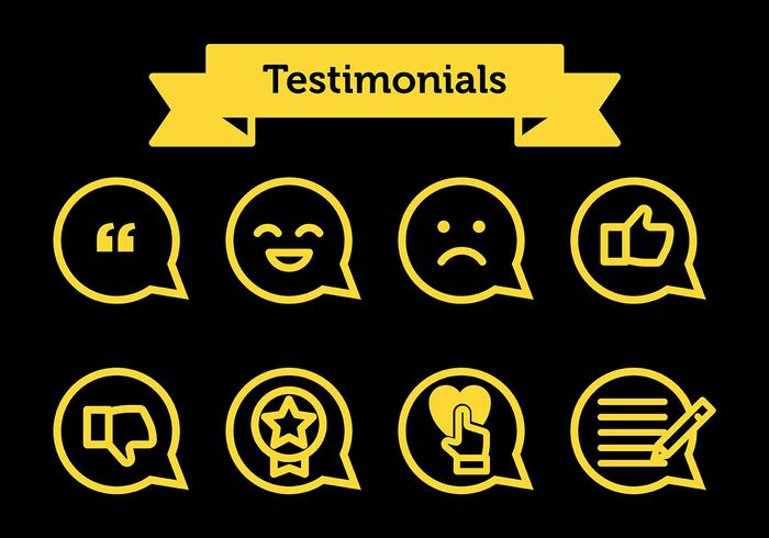 Testimonials Vector Icons