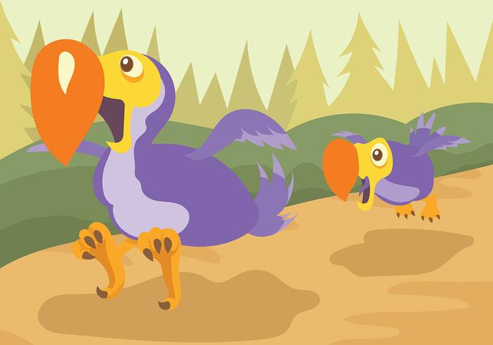 Dodo Vector de fondo