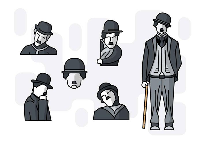 Free Unique Charlie Chaplin Vectors