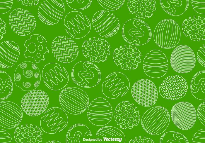 Vector Easter Eggs Seamless Pattern For Spring Season