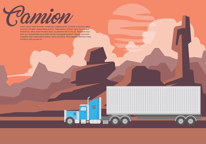 Fondo del vector de Camion