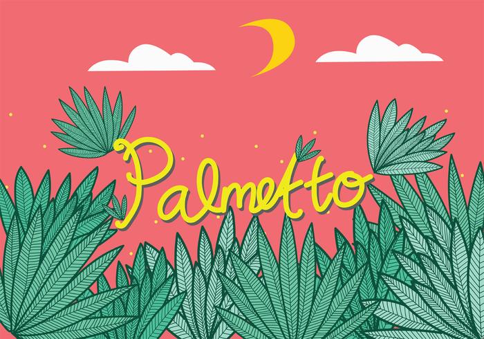 Palmetto Leaves Vector Art