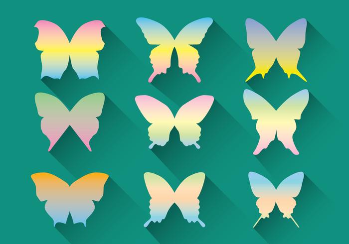 Pastel Butterfly Vector Pack 