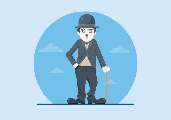 Ilustración de Charlie Chaplin vector